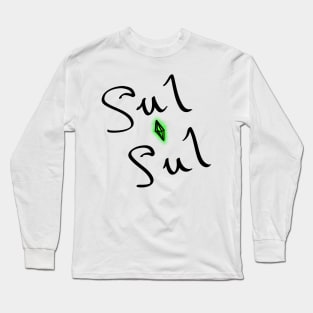 sul sul - the sims say hello [with plumbob] Long Sleeve T-Shirt